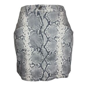 Wilfred Free Aritiza Kelsey Python‎ Print Women Mini Skirt Slash Pockets  Size 8
